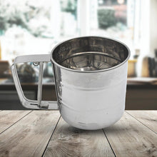 Stainless Steel Flour Sifter – Handheld Baking Sieve with Measuring Scale - Goyaldeal.com