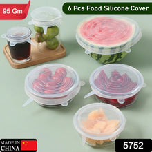Silicone Stretch Lids, Microwave & Freezer Safe Food Covers (6 Pcs Set /95 Gm ) - Goyaldeal.com