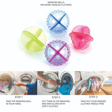 Laundry Washing Ball, Wash Without Detergent (4pcs) - Goyaldeal.com