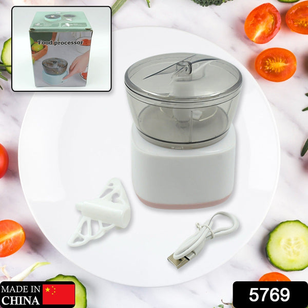 Portable Mini Food Processor Chopper Electric Veggie Chopper 3 Blades With Charching Cable Type C, Vegetable Chopper, Garlic Chopper Food Grinder for Chopping Ginger, Pepper Chili, Onion, Fruit, Meat - Goyaldeal.com