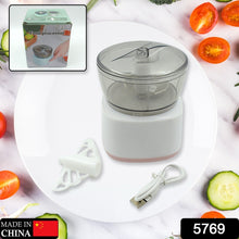Portable Mini Food Processor Chopper Electric Veggie Chopper 3 Blades With Charching Cable Type C, Vegetable Chopper, Garlic Chopper Food Grinder for Chopping Ginger, Pepper Chili, Onion, Fruit, Meat - Goyaldeal.com