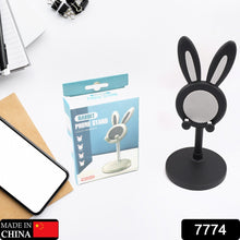 Cute Bunny Phone Stand, Angle Height Adjustable Phone Stand for Desk, Kawaii Phone Holder Desk Accessories, Easter Bunny Gifts Favor for Girl & Boys Accessories for Phone, Tablet, Easter Gifts Favors - Goyaldeal.com