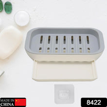 Bathroom Soap Holder, Soap Dish Container, Soap Case for Water Draining, Soap Holder Tray with Adhesive Sticker ,Sabudani - Goyaldeal.com