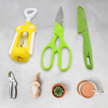 Multifunction Kitchen Tool Set – Stainless Steel & Plastic Knife and Scissors - Goyaldeal.com