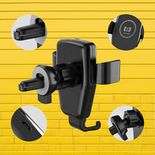Car Phone Holder Wireless Car Charger 10W Qi Fast Charging Car Charger Gravity Auto Clamping 360Â° Rotation Air Vent Car Mount Holder - Goyaldeal.com