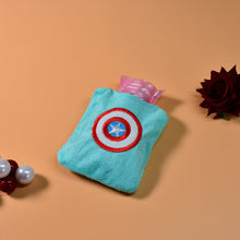 Captain America Print Small Hot Water Bag with Cover for Pain Relief - Goyaldeal.com