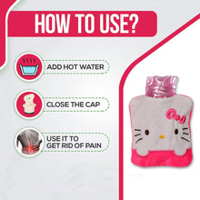 Pink Hello Kitty Small Hot Water Bag with Cover for Pain Relief - Goyaldeal.com
