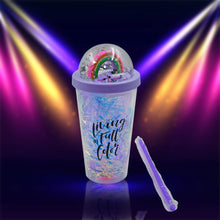 Sipper Bottle with Straw, LED Glow Light  for Kids/Tumbler with Straw/Vacuum Flask/Sipper Plastic Tumbler/Sipper Bottle with Straw (Pack of 1) - Goyaldeal.com