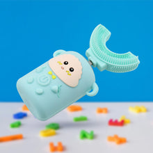 Electric Toothbrush With Light & Music, Kids U-Shaped 360Â° USB Rechargeable Plastic Automatic Toothbrush Portable Adjustable Cleaning Whitening Toothbrush with USB Charging Function Plastic + ABS for Kids - Goyaldeal.com