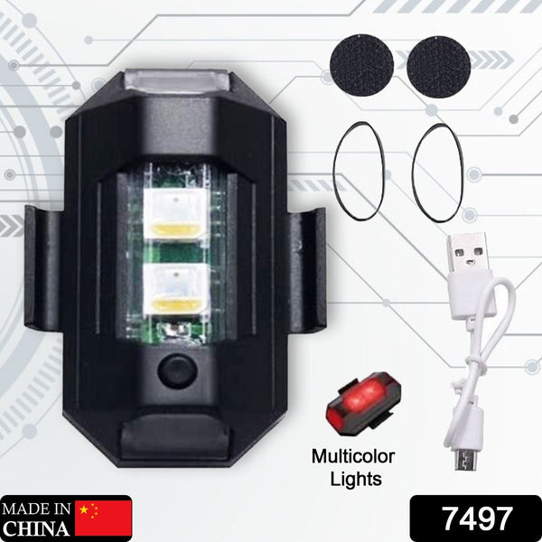 Mini LED Strobe Lights, Waterproof Lights, Lightweight RGB LED Lights Drone Strobe Lights Veicle Anti-Collision Strobe Light Bike Motocycle Lights USB Recharge  Multi-colors - Goyaldeal.com