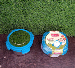 Miracle Solo round Lunch box High Grade Stainless Steel Double Wall Insulated 300ML Food Container 4 Lock Clip Leak Proof Lid, Best Return Gift for Any Occasion (1 Pc) - Goyaldeal.com