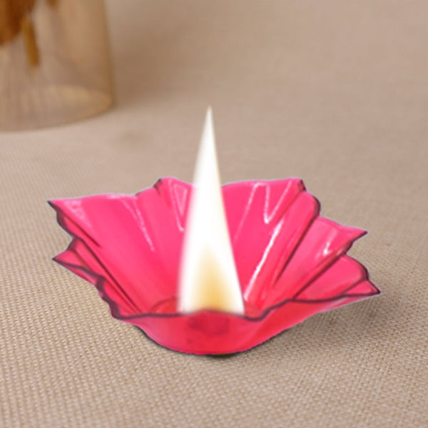 Plastic Candle Cup with Multi Shape Diwali Diya Cup (Multicolor) (12 Pcs Set) - Goyaldeal.com
