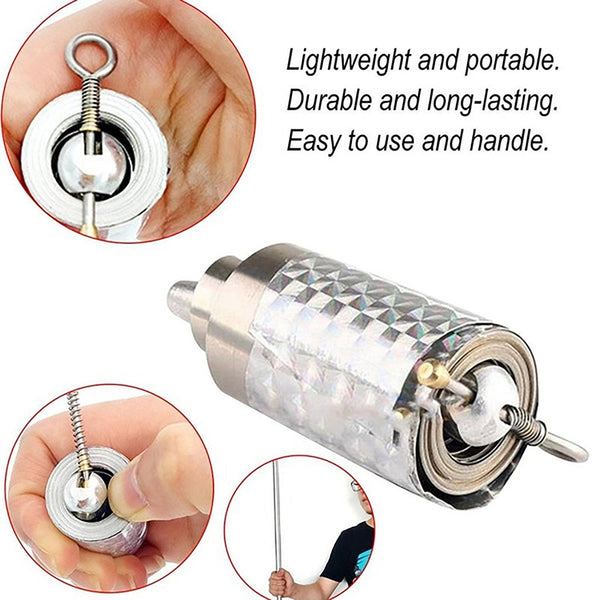Magic Toy Metal High Elasticity Steel Silver Appearing Cane Magic Toy Magic Steel - Goyaldeal.com