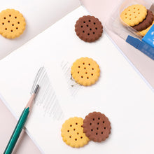 Biscuit-Shaped Erasers | Fun Rubber Stationery for Kids | Creative Birthday Gift Toy (6 Pcs Set) - Goyaldeal.com