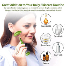 Jade Roller & Gua Sha Set – Natural Face Massager for Anti-Aging, Glowing Skin & Face Shaping (1 Pc) - Goyaldeal.com