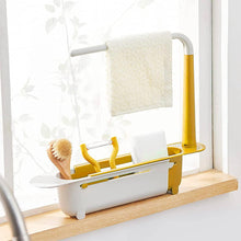 Telescopic Sink Storage Rack Material Kitchen Rag Rack Dishwashing Organizer Shelf Drain Basket Pp Under Sink Organizers ( Mic Color 1 Pc) - Goyaldeal.com