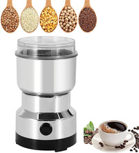 Multi-Functional Electric Stainless Steel Herbs Spices Nuts Grain Grinder with Stainless Steel Bowl, Portable Coffee Bean Seasonings Spices Mill Powder Machine Grinder Machine for Home and Office - Goyaldeal.com
