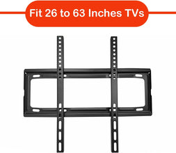 TV Wall Bracket Mount Slim Monitor Stand for 26 x 63, LCD LED 3D plasma Flat TVs Full Motion Heavy-Duty Wall Bracket, Sturdy and Strong Flat Screen Design TV Wall Mount (46cmx20cm) - Goyaldeal.com