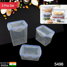 Kitchen Storage Container Set with Food Grade Plastic and Air Seal Lock Lid for Storage of Grocery, Spices, Dry fruits Use For Home, Office, Restaurant, Canteens (3 Piece Set) - Goyaldeal.com