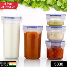 Plastic Liquid Round Airtight Food Storage Container with Leak Proof Locking Lid - Goyaldeal.com