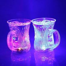 LED Light-Up Party Cups - Flashing Water-Activated Drinking Glasses with Handle (2-Piece) - Goyaldeal.com