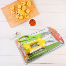 Multifunction Kitchen Tool Set – Stainless Steel & Plastic Knife and Scissors - Goyaldeal.com