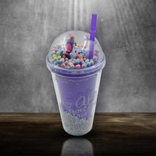 Design Printed Sipper Bottle With Toy, LED Glow Light, Double Wall Sipper Glass Water Bottle , Sipper Bottle With Straw For Girls And Kids for Boys and Girls School/Tuition/Gym (Pack of 1) - Goyaldeal.com