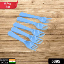 Reusable Premium Heavy Weight Plastic Forks, Party Supplies, One Size, plastic 5pc Serving Fork Set for kitchen, Travel, Home (5pc) - Goyaldeal.com