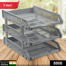 Multifunctional File Rack with Drawers: Desktop Storage for Office Supplies (4/3 Layers) - Goyaldeal.com