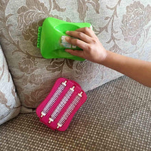 Plastic Handheld Carpet Roller Brush Cleaning with Dust Crumb Collector, Wet, and Dry Brush - Goyaldeal.com