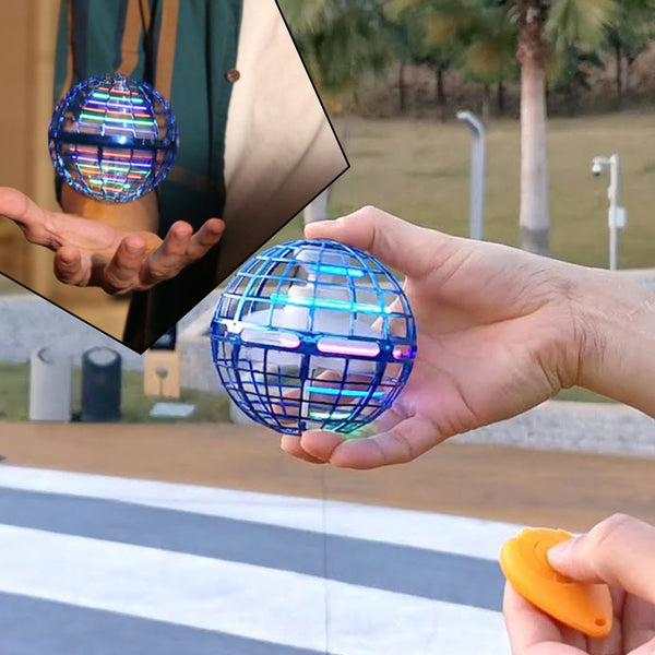 Flying Ball Toys, USB Rechargeable Built-in RGB Lights 360°Rotating Magic Controller - Goyaldeal.com