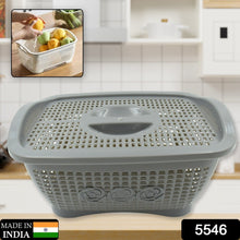 Multipurposes Plastic Basket, Organizer for Kitchen, Countertop, Cabinet, Bathroom with Lid, Plastic Storage Basket For Store Fruits, Vegetables, Magazines, Cosmetics, Stationary (1 Pc / Mix Color ) - Goyaldeal.com