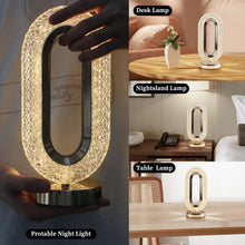 Touch Control Crystal Table Desk Lamp, 3-Way Dimmable Light, USB Rechargeable Crystal Diamond Table Lamp, Exquisite Night Stand Light Lamp Beside Lamp for Bedroom Living Room, Decorative Desk Lamp - Goyaldeal.com