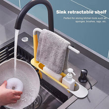 Telescopic Sink Storage Rack Material Kitchen Rag Rack Dishwashing Organizer Shelf Drain Basket Pp Under Sink Organizers ( Mic Color 1 Pc) - Goyaldeal.com