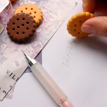 Biscuit-Shaped Erasers | Fun Rubber Stationery for Kids | Creative Birthday Gift Toy (6 Pcs Set) - Goyaldeal.com