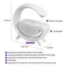 3-in-1 Multi-Function LED Night Lamp with Bluetooth Speaker, Wireless Charging, for Bedroom for Music, Party and Mood Lighting - Perfect Gift for All Occasions  blootuth speaker (Media Player) - Goyaldeal.com