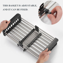 Stainless Steel Expandable Kitchen Sink Dish Drainer - Goyaldeal.com