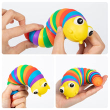 3D Rainbow Color Plastic Slug Fidget Toys, Stress Relieving Toy, Sensory Slug Toy for Boys and Girls, Finger slug Toy, for Autistic, Caterpillar Fidget Toys Stress Relief Gifts for Toddlers Kids Adults  (1 Pc) - Goyaldeal.com
