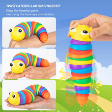 3D Rainbow Color Plastic Slug Fidget Toys, Stress Relieving Toy, Sensory Slug Toy for Boys and Girls, Finger slug Toy, for Autistic, Caterpillar Fidget Toys Stress Relief Gifts for Toddlers Kids Adults  (1 Pc) - Goyaldeal.com