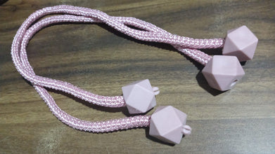 Non-Magnetic Curtain Tiebacks: Decorative Pearl Design (2 Pc, (Without Magnet Buckle) - Goyaldeal.com