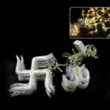 Swastik om Curtain Decorative Lights, String Lights with 12 Hanging Props138 LED, Diwali Decoration Items for Home Decor, Night Light, Room Lights for Bedroom, Balcony Decor. - Goyaldeal.com