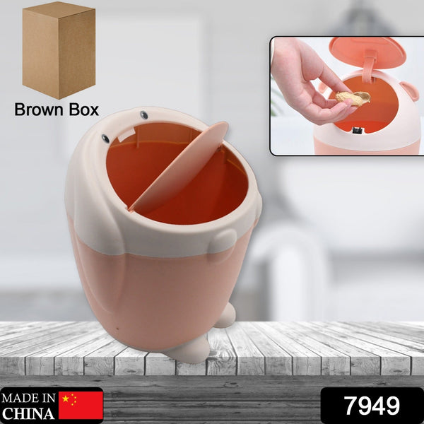 Little White Rabbit Trash Can Small Garbage can with lid Trash can for Cars Mini Dumpster for Desk Tabletop Litter bin Bunny Trash can Rabbit Garbage can,Mini Dustbin Garbage can for Desk - Goyaldeal.com
