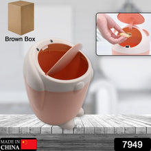 Little White Rabbit Trash Can Small Garbage can with lid Trash can for Cars Mini Dumpster for Desk Tabletop Litter bin Bunny Trash can Rabbit Garbage can,Mini Dustbin Garbage can for Desk - Goyaldeal.com