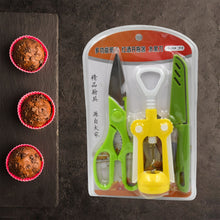 Multifunction Kitchen Tool Set – Stainless Steel & Plastic Knife and Scissors - Goyaldeal.com