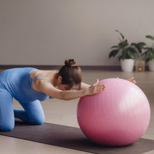 Anti Burst 65 cm Exercise Ball with Inflation Pump, Non-Slip Gym Ball, for Yoga, Pilates, Core Training Exercises at Home and Gym- Suitable for Men and Women - Goyaldeal.com