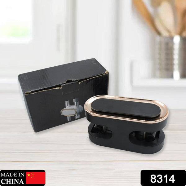 Self Adhesive Double Slot Wall Hook Mop Storage Rack Clip Broom Hanger Kitchen Organizer Strong Hooks Bathroom Accessories - Goyaldeal.com