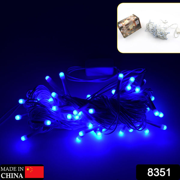 9MTR HOME DECORATION DIWALI & WEDDING LED CHRISTMAS STRING LIGHT INDOOR AND OUTDOOR LIGHT ,FESTIVAL DECORATION LED STRING LIGHT, ONE COLOR LIGHT ( 9 MTR Blue Color) - Goyaldeal.com
