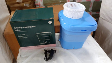 Mini Washing Machine Foldable Mini Washer with Drain Basket Portable Washing Machine Foldable for Laundry Travel Camping RV Baby Clothes - Goyaldeal.com