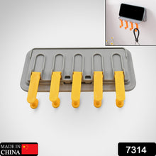 Multi-Purpose Hook up Wall Mounted Hook Towel Hook Rack Foldable Wall Hooks Mobile Holder Stand Towel Hangers Wall Mounted Coat Rack Foldable Hook, Mobile Stand - Goyaldeal.com