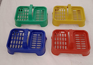 2in1 Plastic Soap Case, Dual Section Soap Holder for Bathroom or Kitchen Sink ,Sabudani(1 Pc / Multicolor) - Goyaldeal.com